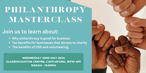 Primaire afbeelding van Join us to learn about the benefits of volunteering, philanthropy and CSR.