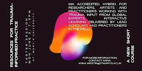 Resources for Trauma-Informed Care - A Free Taster Evening