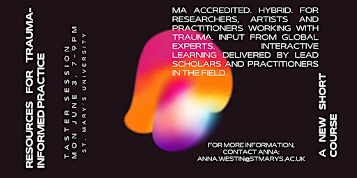 Hauptbild für Resources for Trauma-Informed Care - A Free Taster Evening