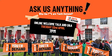 Primaire afbeelding van Ask Us Anything: who the f**k is Youth Demand?!
