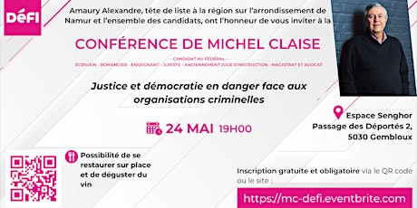 Conférence du Juge honoraire Michel Claise