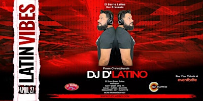 Imagem principal do evento Latin Vibes DJ D Latino on Tour