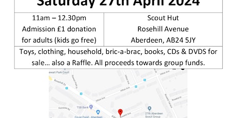 Fundraising Jumble Sale - 27th Aberdeen Scouts (sco31060)