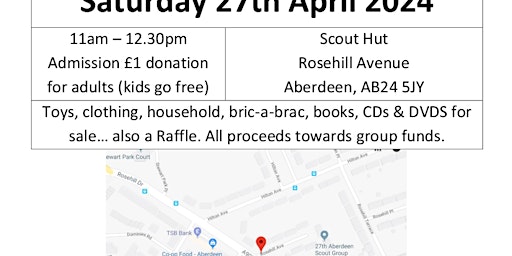 Imagem principal do evento Fundraising Jumble Sale - 27th Aberdeen Scouts (sco31060)