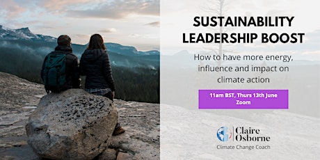SUSTAINABILITY LEADERS: How to stay energised & influence more action
