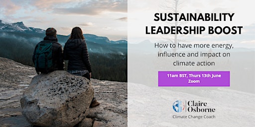 Hauptbild für SUSTAINABILITY LEADERS: How to stay energised & influence more action