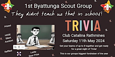 Primaire afbeelding van 1st Byattunga  Scouts - Fundraiser Trivia Night