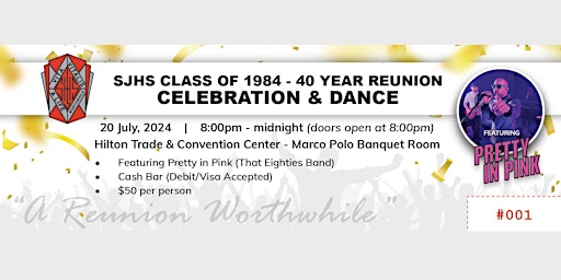 SJHS 40th Reunion Celebration and Dance primary image