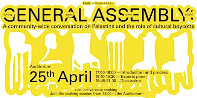 Imagen principal de General Assembly: A community-wide conversation on Palestine