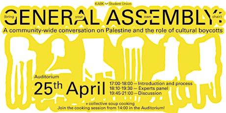 General Assembly: A community-wide conversation on Palestine