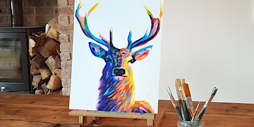 Image principale de 'Bold Stag' Painting workshop @Chirpy, Leeds - all abilities