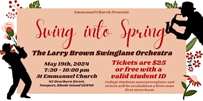 Primaire afbeelding van Swing Into Spring with the Larry Brown Swinglane Orchestra