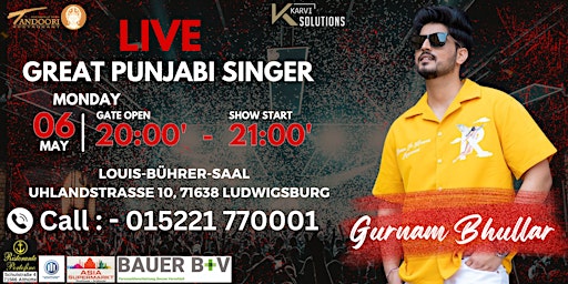Live in Concert GURNAM BHULLAR  primärbild