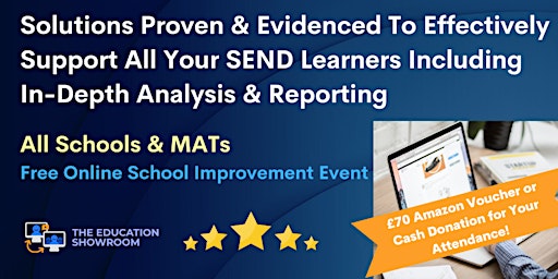 Primaire afbeelding van Support All Your SEND Learners Including In-Depth Analysis & Reporting