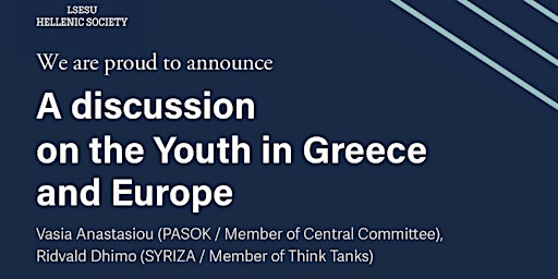 Imagem principal do evento A discussion on the Youth in Greece and Europe