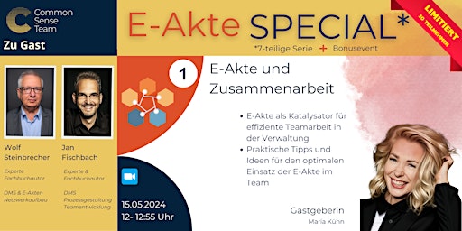 Imagem principal do evento E-Akte Spezial  Teil 1/7: Die E-Akte und Zusammenarbeit