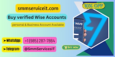 Imagem principal do evento 3 Best Sites To Buy Verified Wise Accounts