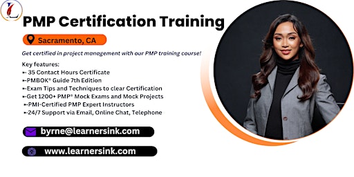 PMP Exam Certification Classroom Training Course in Sacramento, CA primary image