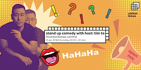 stand up comedy with host: tim to