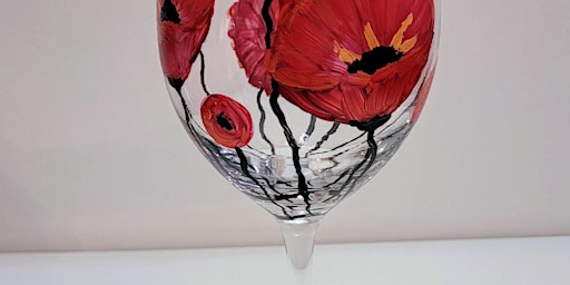 Primaire afbeelding van Floral Wine Glass - Paint and Sip by Classpop!™