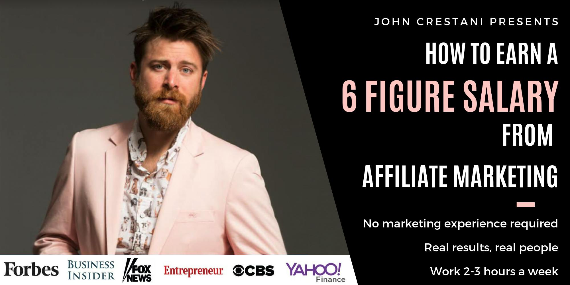 FREE Event - How to Earn 6 Figures with Affiliate Marketing, 2-3 Hours Work p/w [WEBINAR]