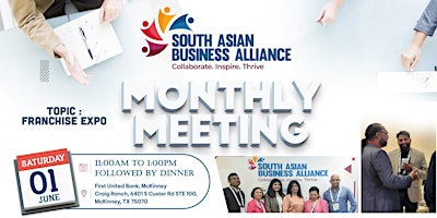 Imagem principal do evento SABA Monthly Meeting - June