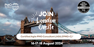 Immagine principale di Certified Agile PMO Consultant (AGILEPMO-C)® - London Event 