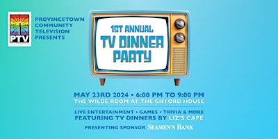 Imagem principal do evento (P) TV Dinner Fundraiser
