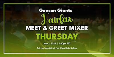 Hauptbild für Fairfax, VA Meet & Greet Mixer