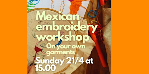 Imagem principal de Learning mexican embroidery techniques on your own garments