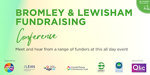 Primaire afbeelding van Bromley and Lewisham Fundraising Conference