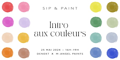 Sip & Paint - Introduction aux couleurs