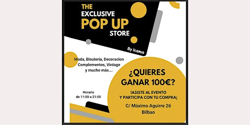 Imagem principal do evento THE EXCLUSIVE POP UP STORE BY ICARUS