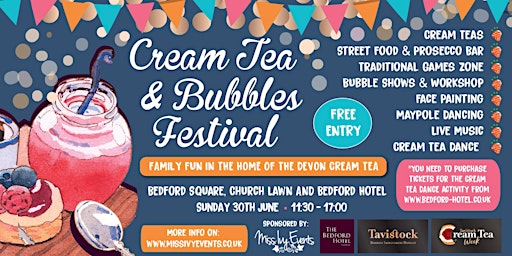 Imagem principal de Cream Tea & Bubbles Guided walk around Tavistock Abbey
