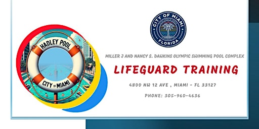 Imagem principal do evento City of Miami 2024 Lifeguard Training - Miller J & Nancy S. Dawkins Pool