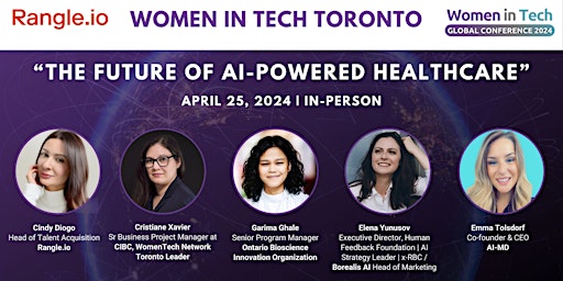 Primaire afbeelding van Women in Tech Toronto 2024