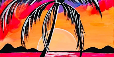Primaire afbeelding van Paint and Sip- Sunset Palm