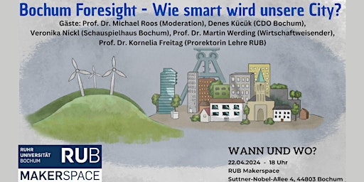 Image principale de Bochum Foresight - Wie smart wird unsere City? - Podiumsdiskussion