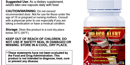 [Updated 2024] Uses, Work Gluco Alert Blood Sugar Support Results primary image