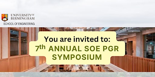 Image principale de 7th Annual SoE PGR Symposium 2024