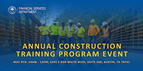 Annual Construction Training Program Event primary image