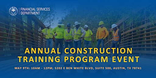 Imagen principal de Annual Construction Training Program Event