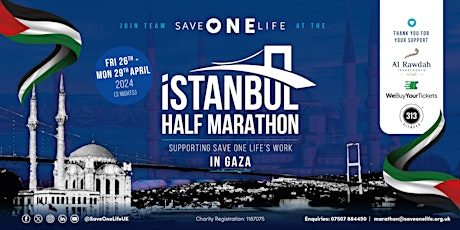 Save One Life Istanbul Half Marathon April 2024