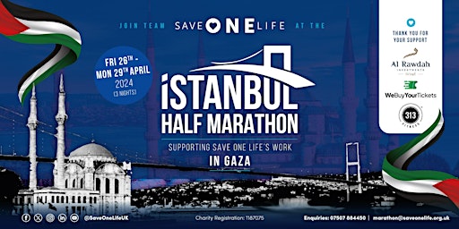 Imagem principal do evento Save One Life Istanbul Half Marathon April 2024