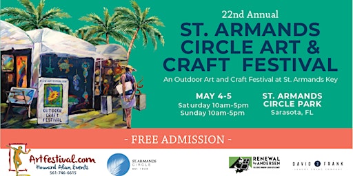 Primaire afbeelding van 22nd Annual St. Armands Circle Art & Craft Festival