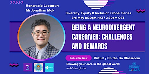Imagem principal do evento DEI Global Series: Being a neurodivergent caregiver: challenges and rewards