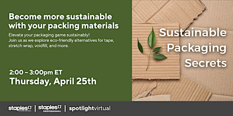 Become more sustainable with your packing materials