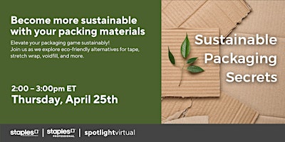 Imagen principal de Become more sustainable with your packing materials