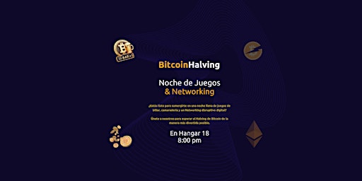 Imagen principal de Bitcoin Halving Noche de Juegos