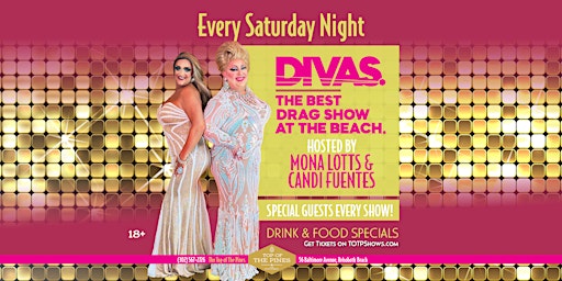 Imagem principal do evento Diva's: The BEST Drag Show at the Beach! Top of The Pines in Rehoboth